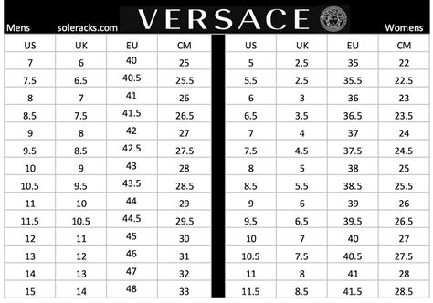 versace shirt size chart.